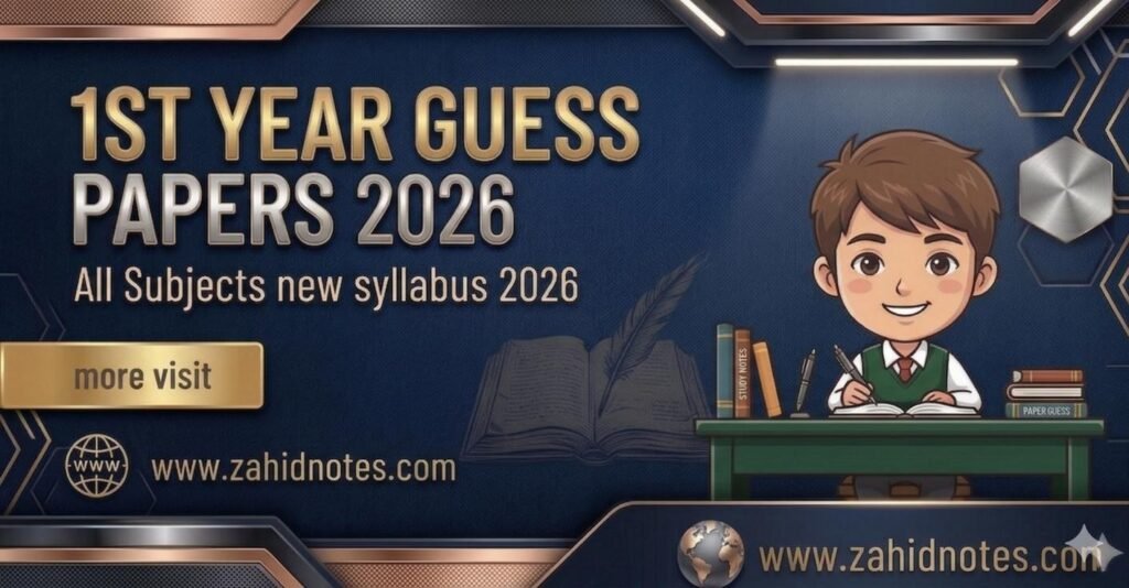 1st Year Guess Paper 2026 1 1st year guess paper 2026