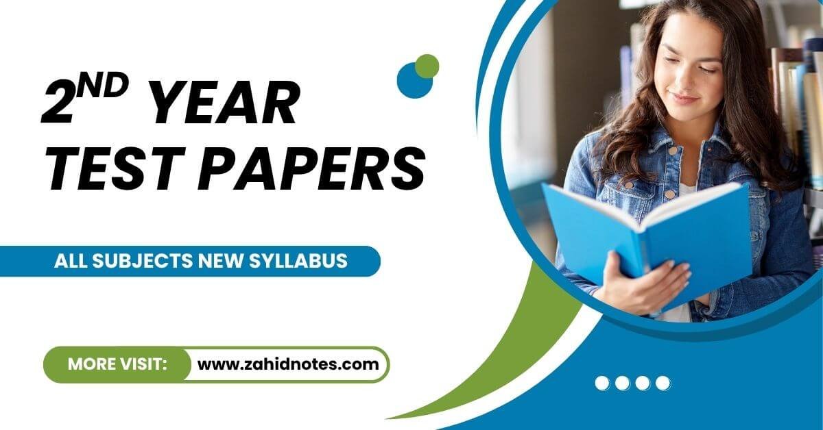 2nd year Test paper chapter wise 2026