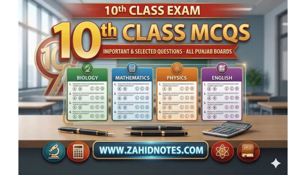 10th Class MCQS ​