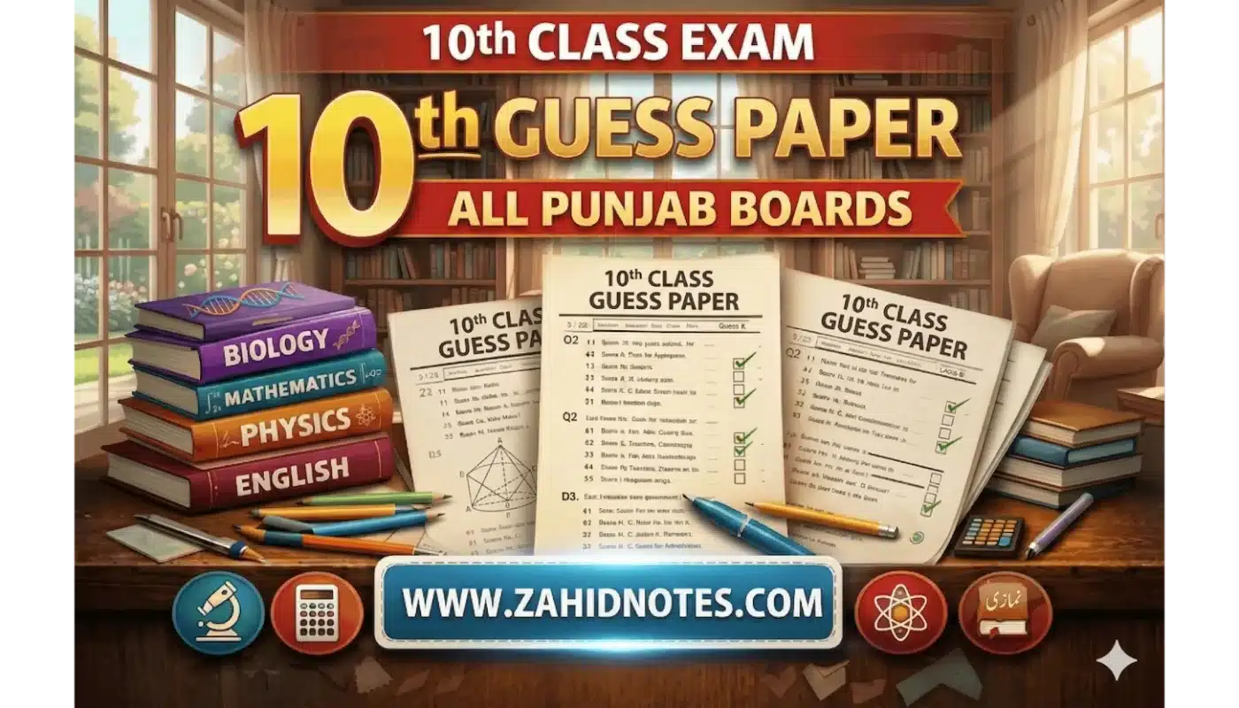 10th Class Guess Papers​