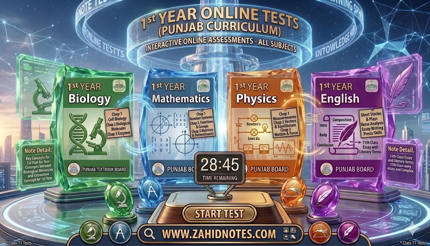 1st Year Online Test