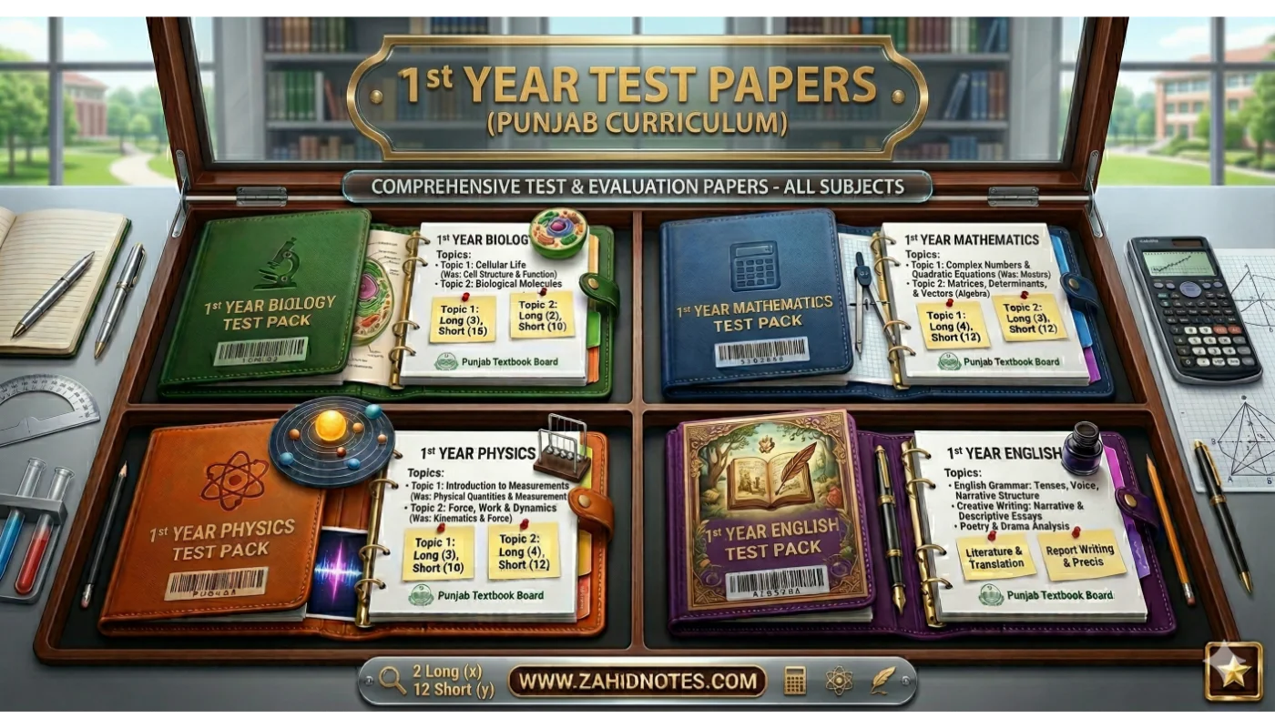 1st year Test paper​