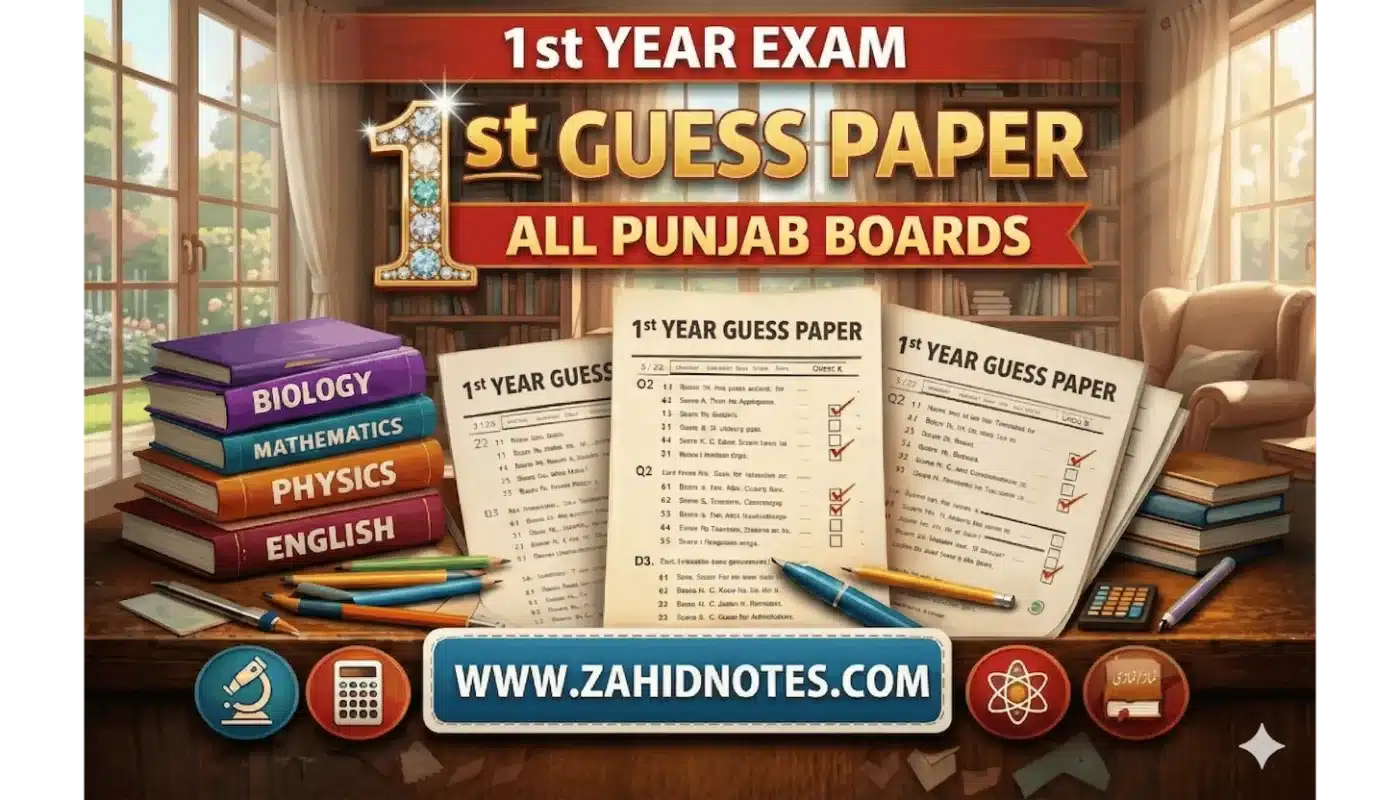 1st Year Guess Paper