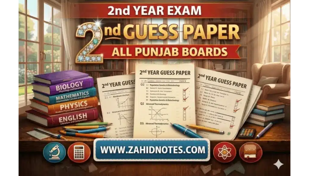 2nd Year English Guess Paper 2026 | Punjab Boards