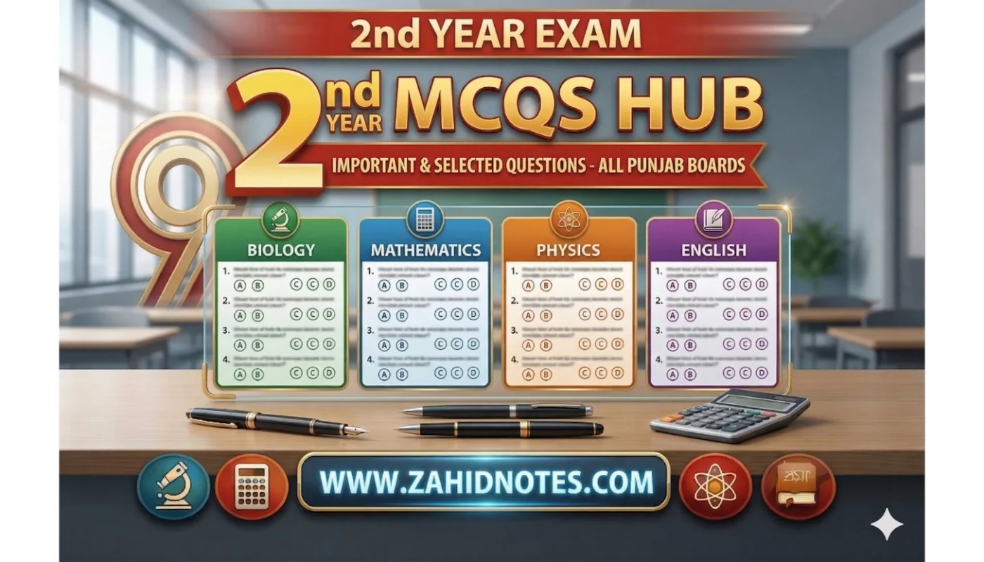 NOTES 5 2nd year MCQS