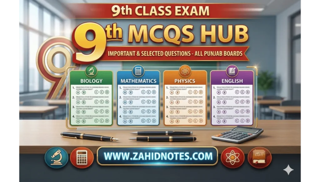 9th Class MCQS