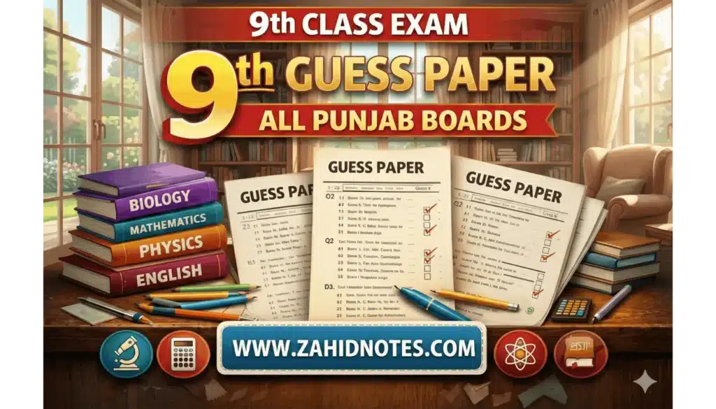 9th Class Guess Papers​