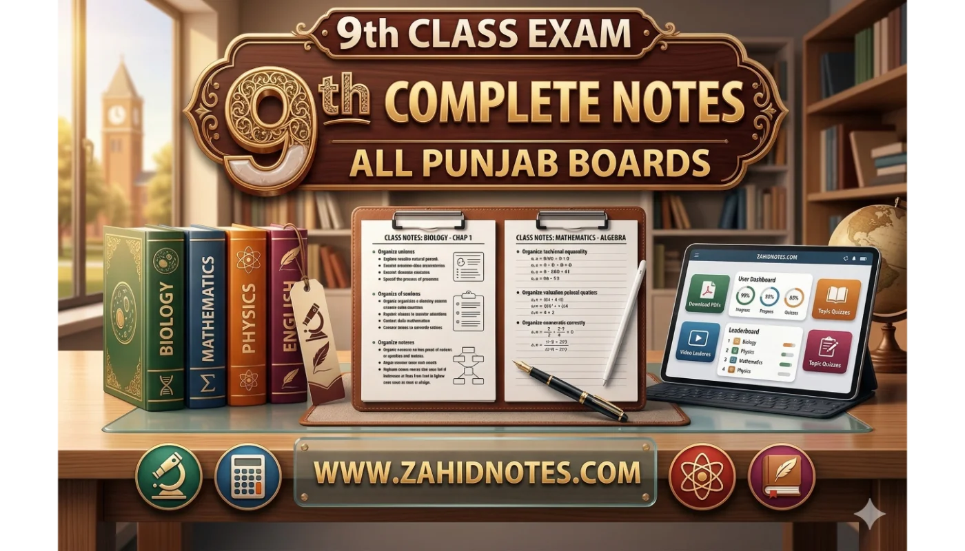 NOTES 3 9th class notes