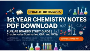 1st Year Chemistry Notes PDF Download 2026/2027 | Punjab Boards